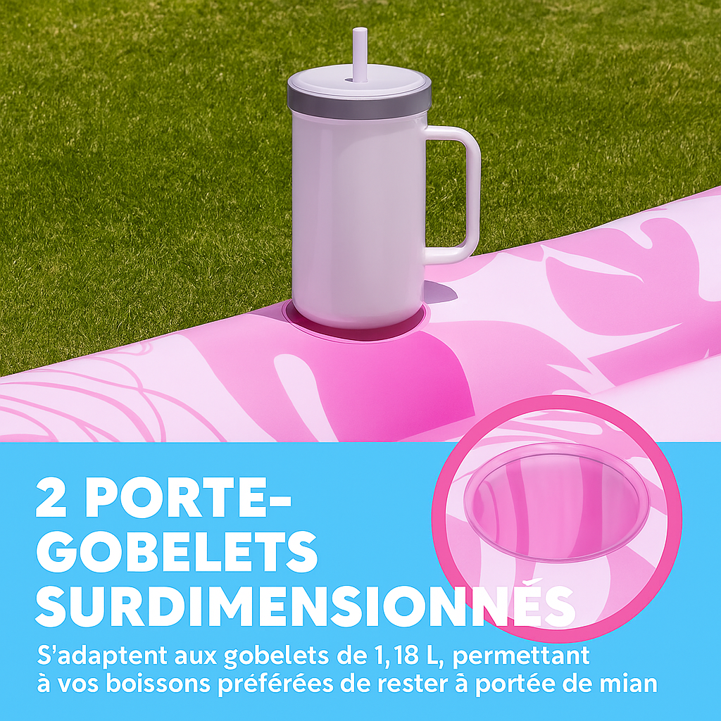 AquaLounge® - Matelas Gonflable XL avec Coussin