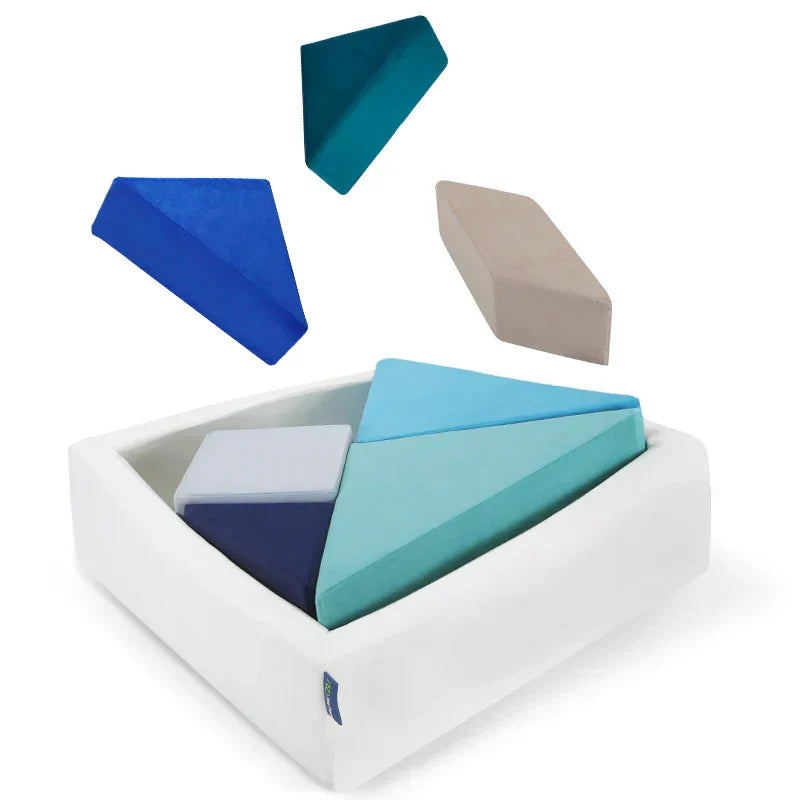 Plushitect® - Coussin de jeu puzzle Tangram